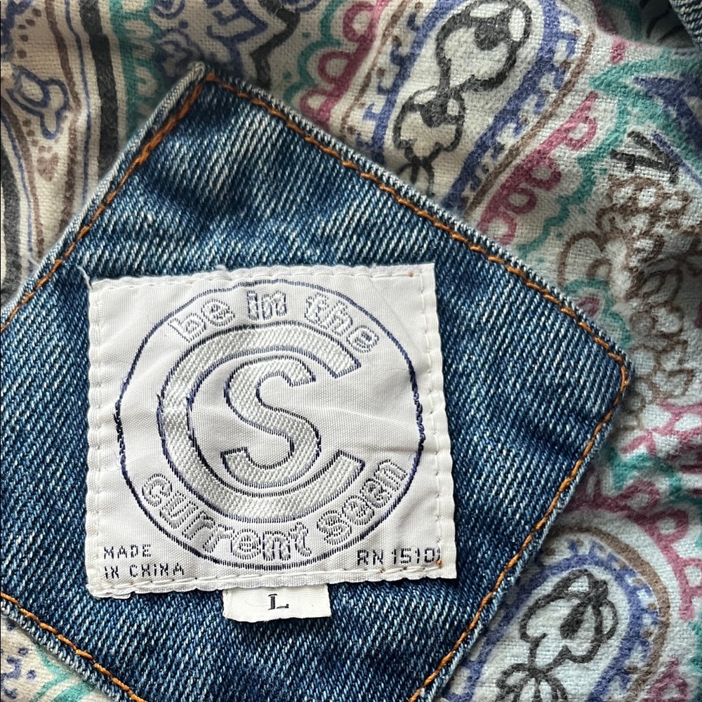 Vintage Patchwork Denim Jacket for Men - image 3